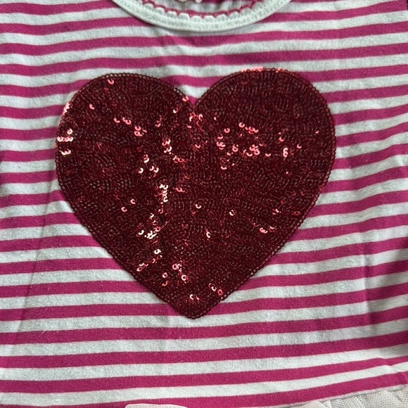 btween Pink and Red Striped Heart Dress - Picture 3 of 3